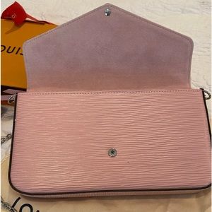 Louis Vuitton Felicia Pochette silver hardware with insert